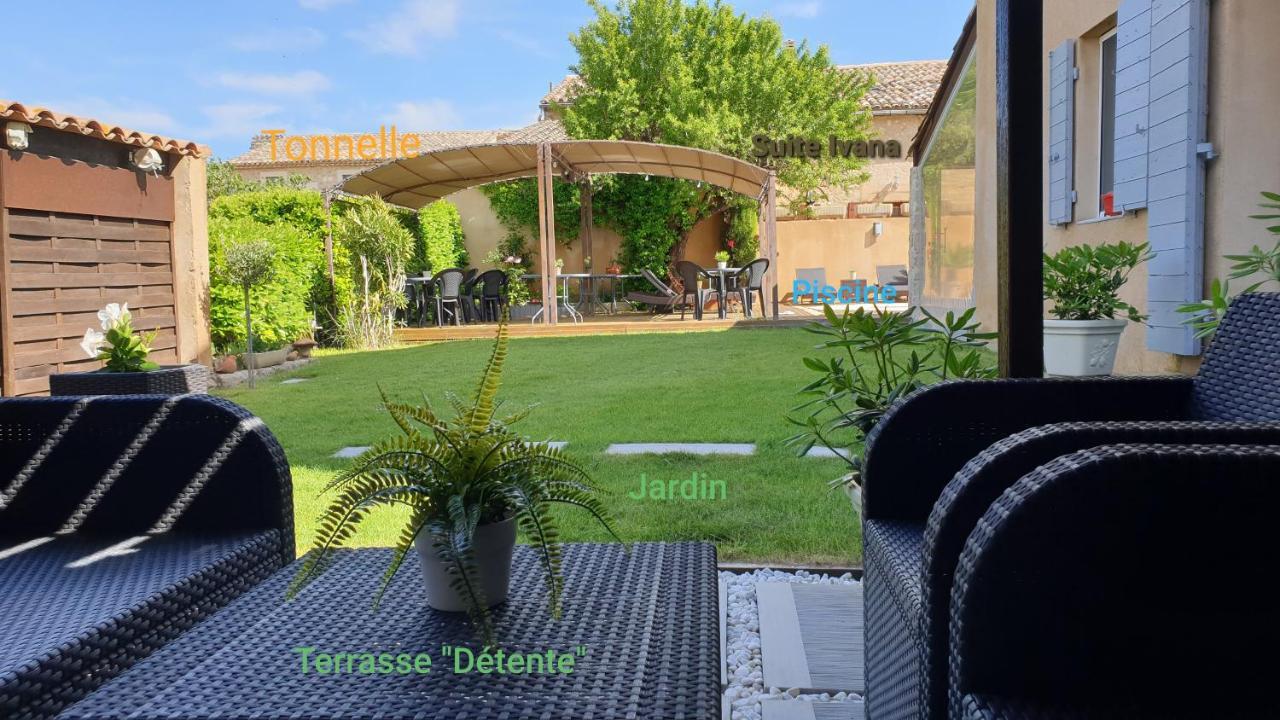 Le Jardin D'Ivana Chambres D'Hotes B&B Avec Piscine Chauffee Оппед Екстер'єр фото